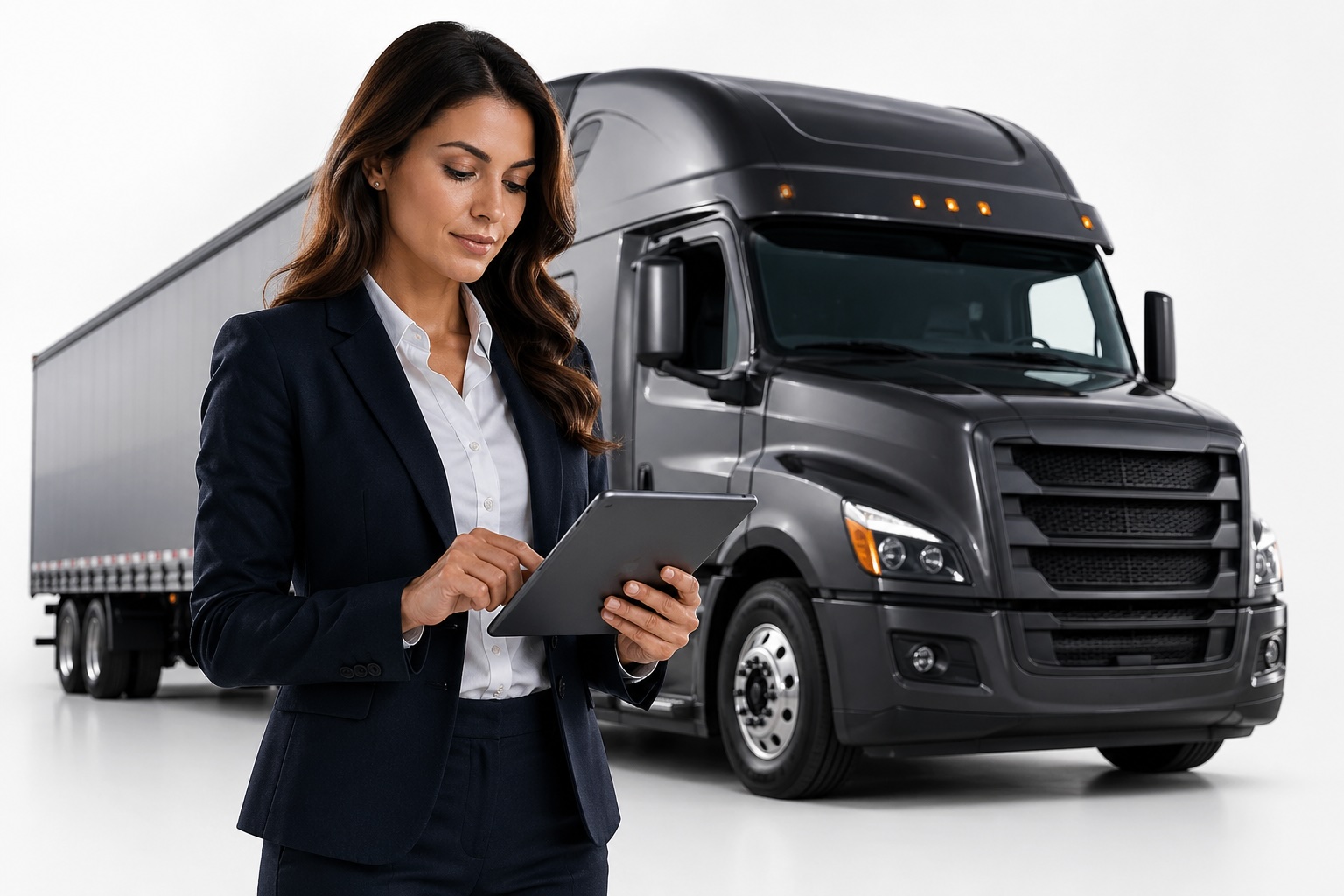 Motor carrier compliance specialist with semi-truck